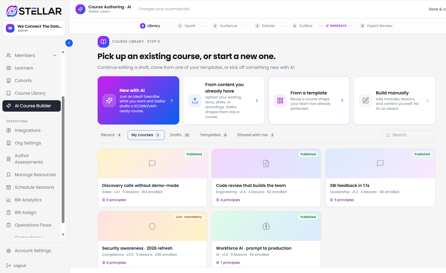AI Course Builder β Stellar-OS course authoring app